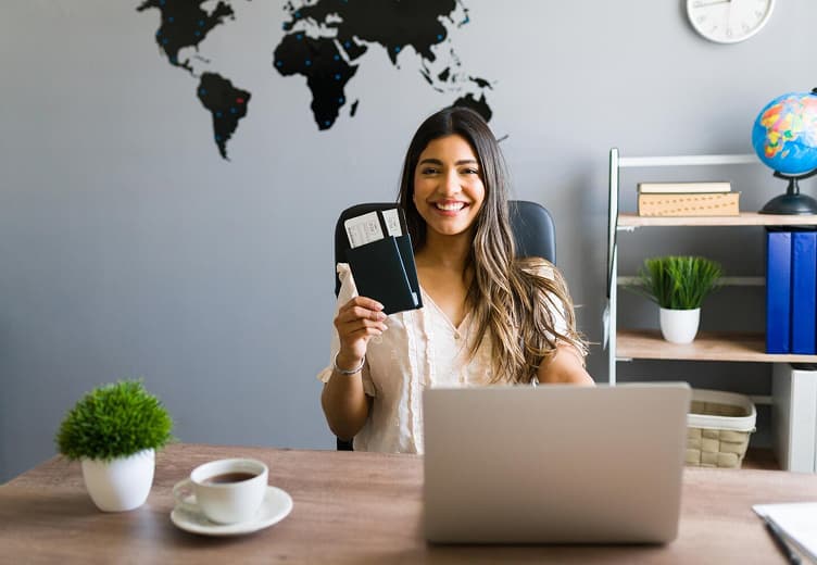 Client uploading visitor visa documents securely online